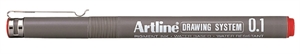 Artline Drawing System 0.1 rosso